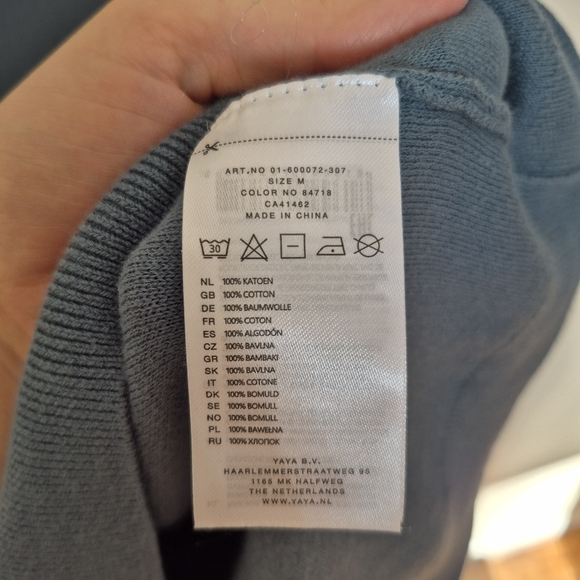 YAYA Women's Minimalist Casual Chic Teal Knitted Ruched Sleeve Midi Dress Size M - Picture 5 of 5